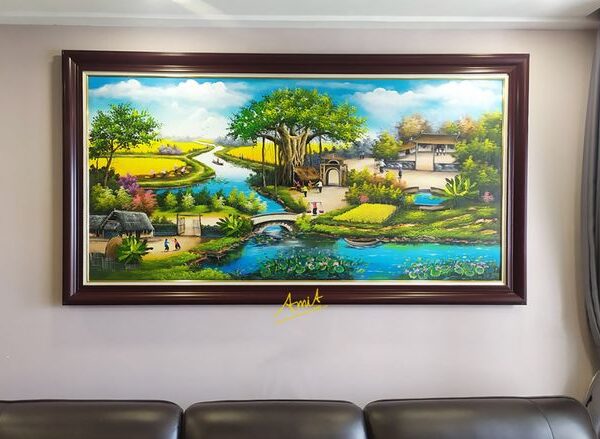 Tranh Treo Tường Hợp Mệnh Thổ Tối Ưu Hút Tài Lộc